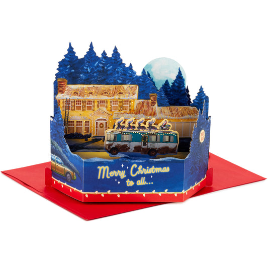 Musical Christmas Paper Wonder Card - 3D Pop-Up Light & Music National Lampoon's Christmas Vacation