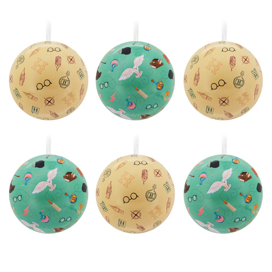 Harry Potter™ Tin Bauble Christmas Ornaments, Pack of 12