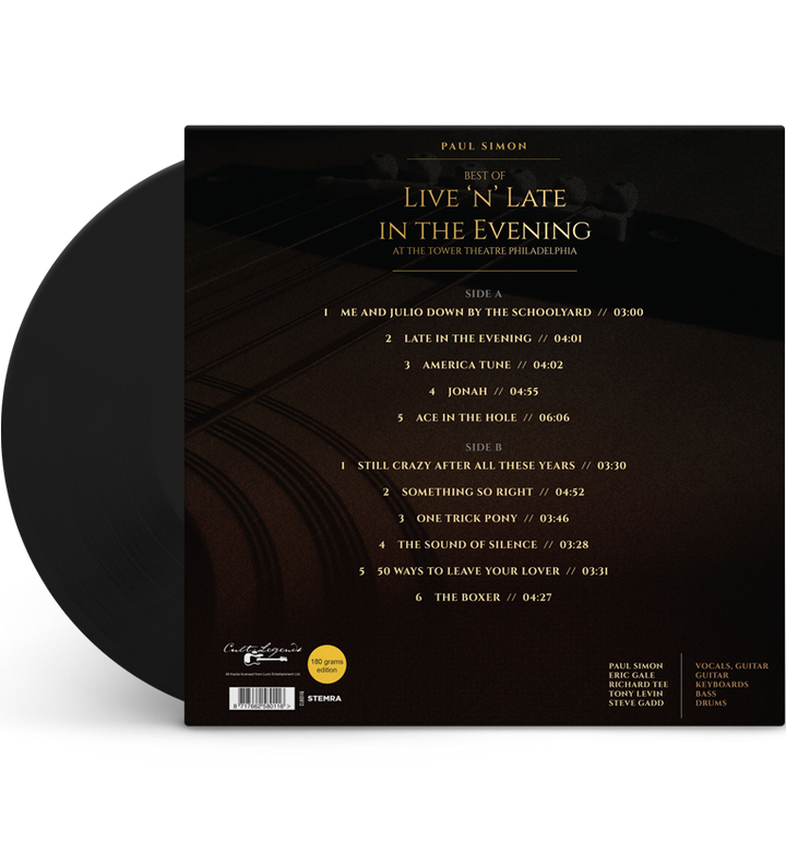 Paul Simon – Best of Live ’n’ Late in the Evening, 1980 (12-Inch Album on 180g Vinyl)