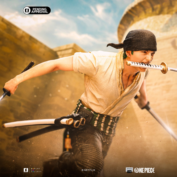 Iron Studios One Piece (Netflix) Roronoa Zoro 1/10 Art Scale Limited Edition Statue