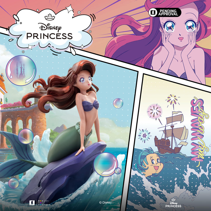 Iron Studios The Little Mermaid Anime Princess Ariel Figure