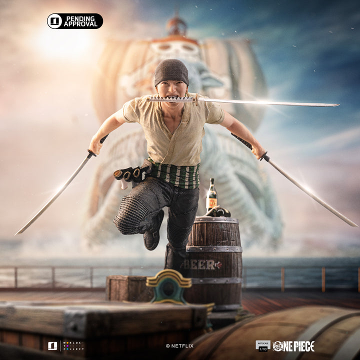 Iron Studios One Piece (Netflix) Roronoa Zoro 1/10 Art Scale Limited Edition Statue