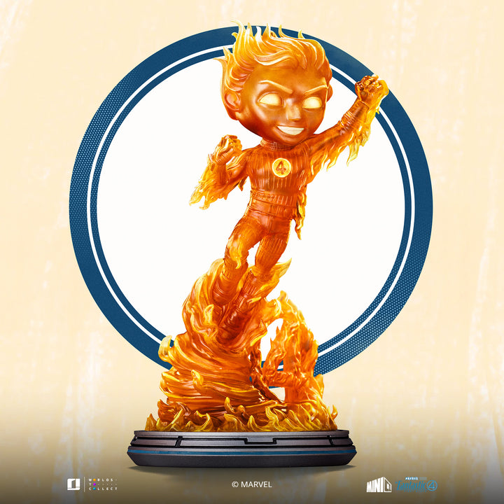 Iron Studios The Fantastic Four First Steps MiniCo Human Torch Figure