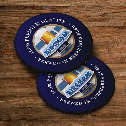 QPR Bircham - Football Coaster - Square Or Circle, alternate view