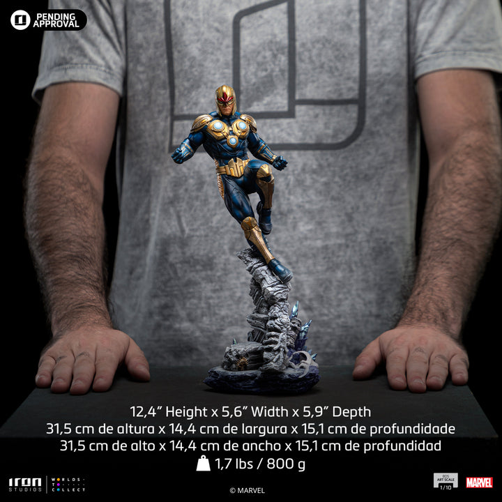Iron Studios The Infinity Gauntlet Battle Diorama Series Nova 1/10 Art Scale Limited Edition Statue
