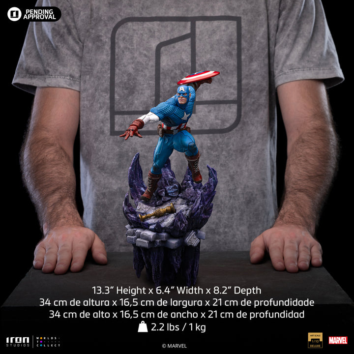 Iron Studios The Infinity Gauntlet Battle Diorama Series Captain America Deluxe 1/10 Art Scale Limited Edition Statue