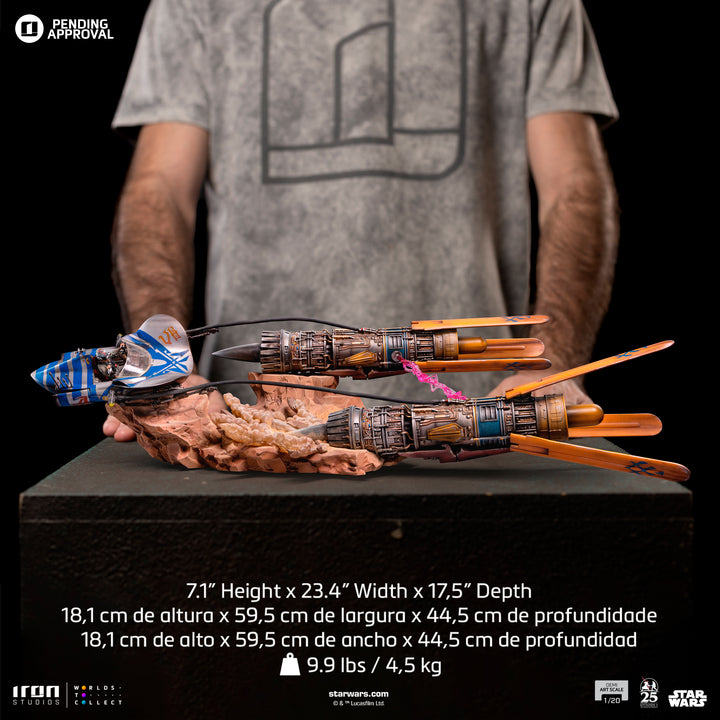 Iron Studios Star Wars: The Phantom Menace Anakin's Podracer 1/20 Demi Art Scale Limited Edition Statue