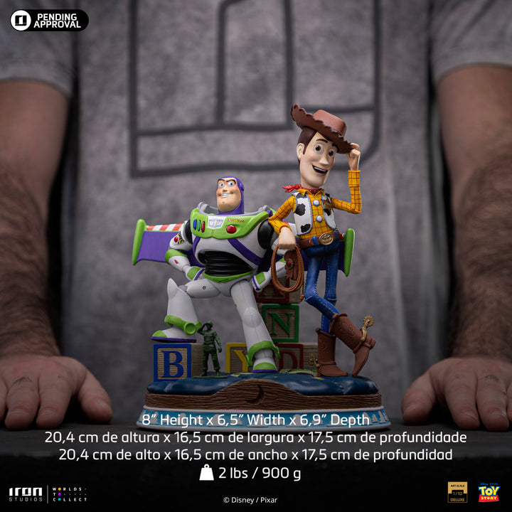 Iron Studios Disney Toy Story Buzz & Woody 1/10 Deluxe Art Scale Limited Edition Statue