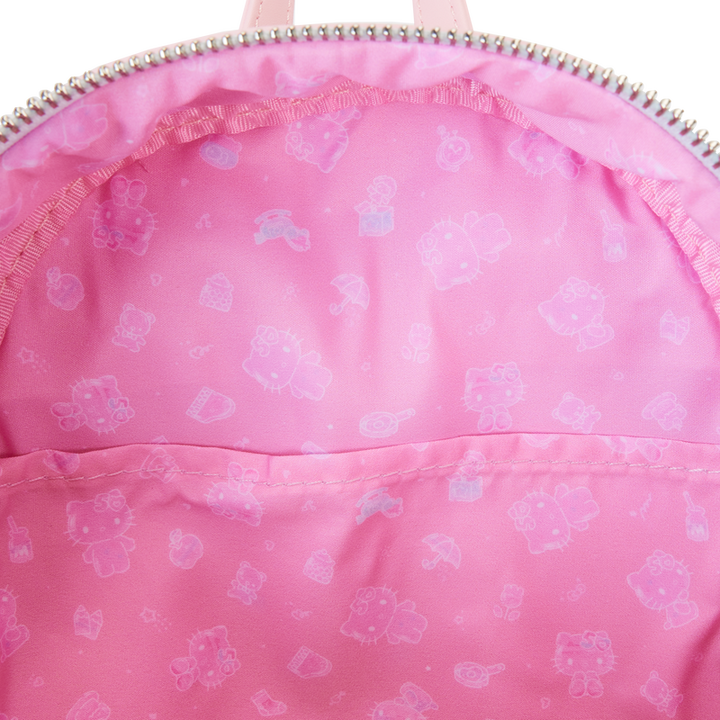 Loungefly Hello Kitty 50th Anniversary Clear And Cute Cosplay Mini Backpack