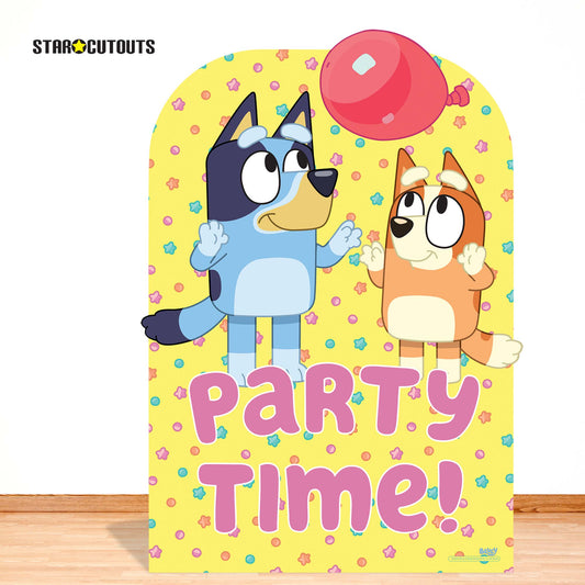 Bluey Bingo Balloon Play Party Time Child Sized Backdrop Cardboard Cut Out Height 135cmBluey Cardboard Cutout, alternate view
