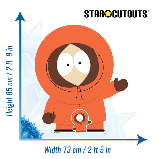 South Park Kenny Cardboard Cut Out Height 85cm, alternate view