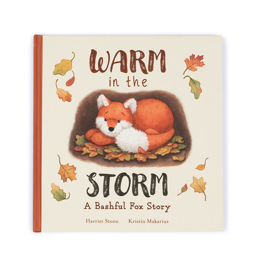 Jellycat Warm in the Storm Book and Bashful Fox Cub Medium