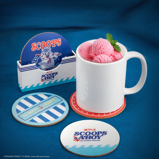 Stranger Things Scoops Ahoy Coaster Set of 4, alternate view
