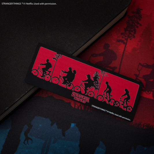 Stranger Things Hawkins Gang Silhouette Metal Bookmark, alternate view