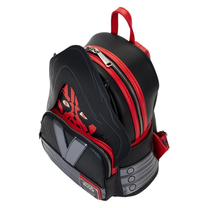 Loungefly Star Wars Phantom Menace 25th Darth Maul Cosplay Mini Backpack