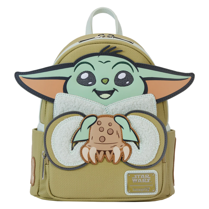 Loungefly Mandalorian Grogu And Crabbies Cosplay Mini Backpack