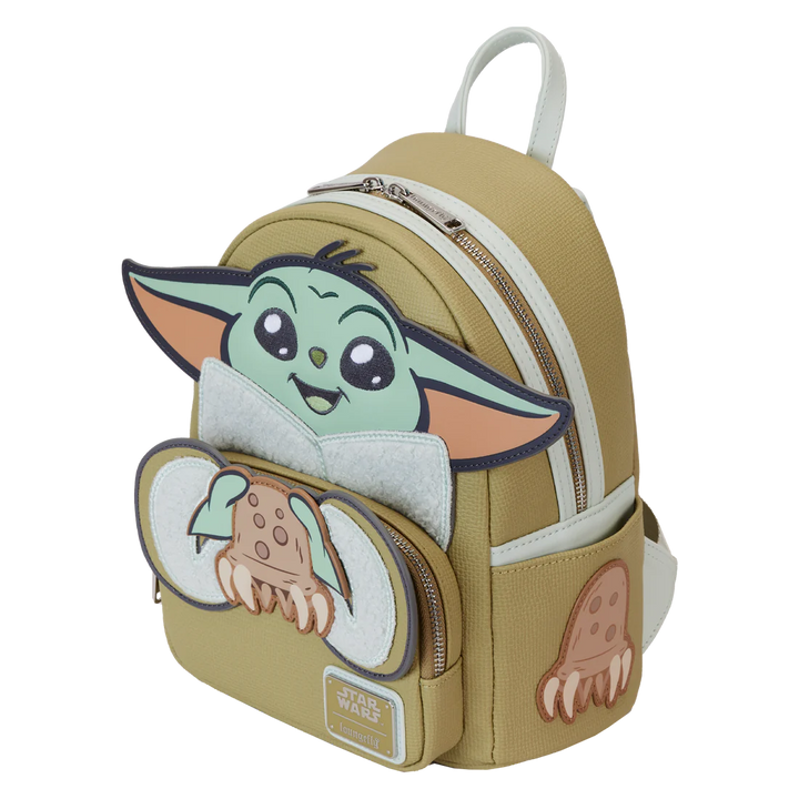 Loungefly Mandalorian Grogu And Crabbies Cosplay Mini Backpack