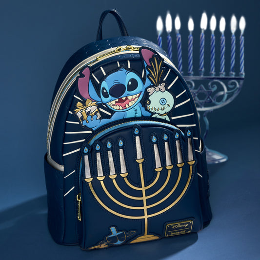 Loungefly - Lilo & Stitch Hanukkah Menorah Light Up Mini Backpack alternate view
