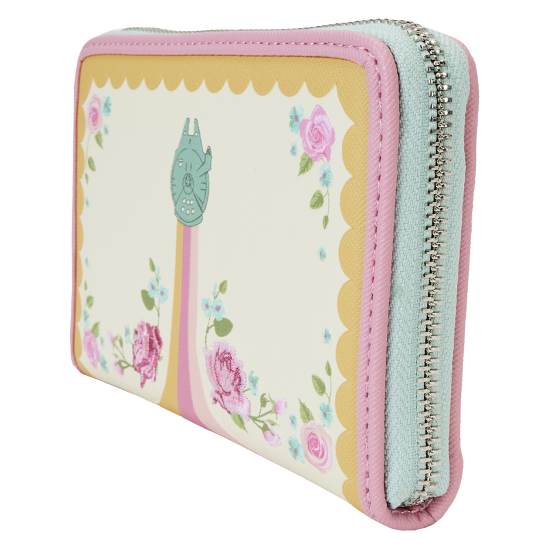 Loungefly Star Wars Rebel Alliance Floral Zip Around Wallet