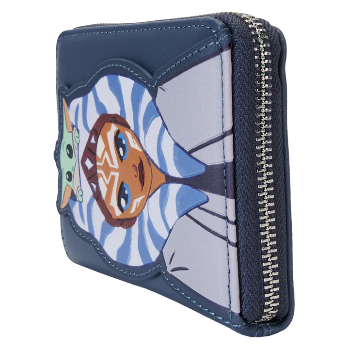 Loungefly Mandalorian Ahsoka And Grogu Precious Cargo Zip Around Wallet