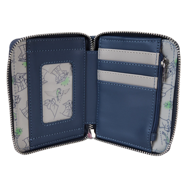 Loungefly Mandalorian Ahsoka And Grogu Precious Cargo Zip Around Wallet