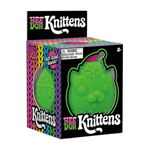 NeeDoh Knittens Christmas Cat Squishy Fidget Toy