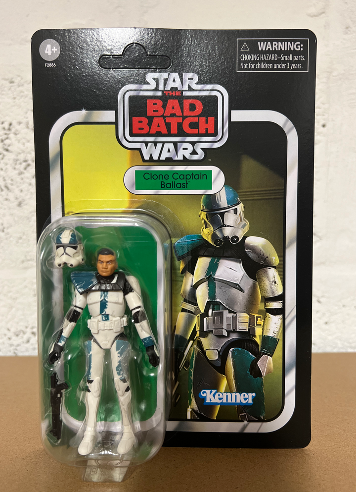 Star Wars The Vintage Collection The Bad Batch Clone Captain Grey (Unpunched Card)