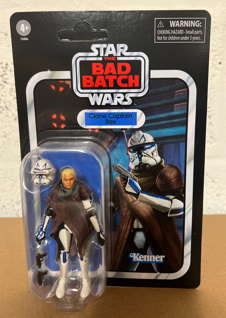 Star Wars The Vintage Collection The Bad Batch Clone Captain Rex (Unpunched Card)