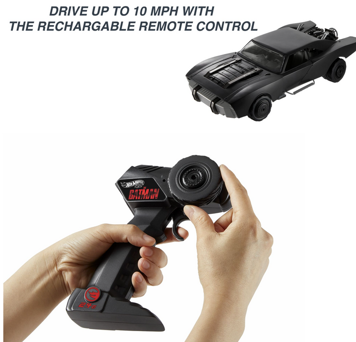 Hot Wheels The Batman 1/10 Scale Remote Control Original Batmobile