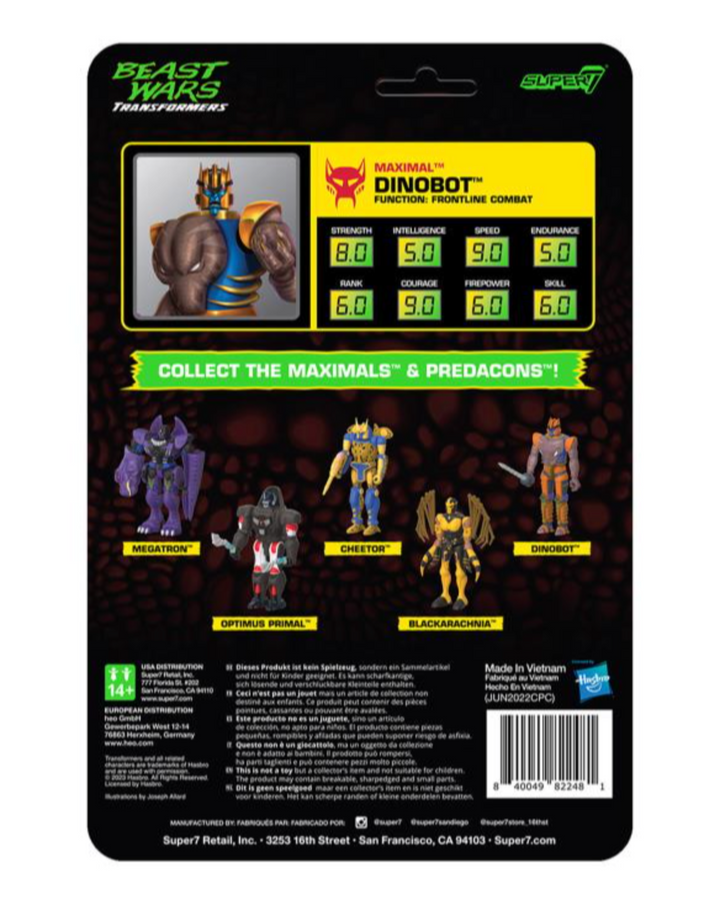 Transformers Beast Wars ReAction Dinobot Figure