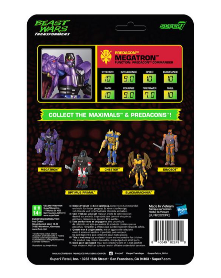 Transformers Beast Wars ReAction Megatron Figure