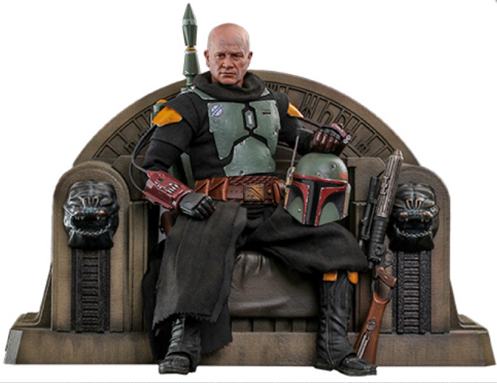 Hot Toys The Mandalorian Boba Fett (Repaint Armor) and Throne 1/6th Scale Figure Set