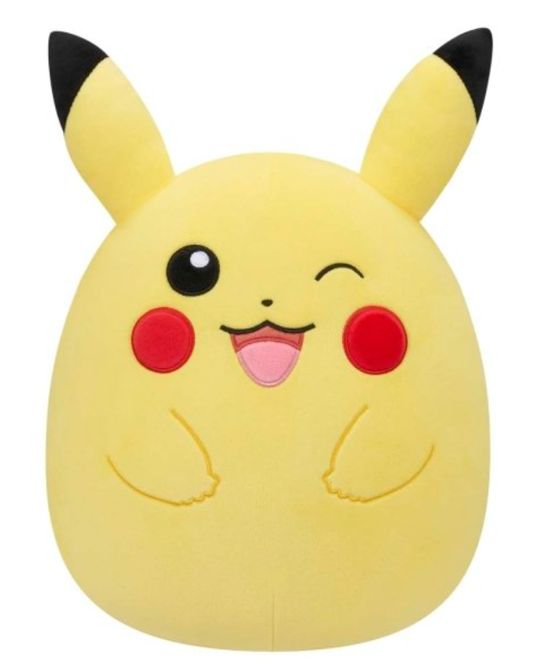 Official Squishmallows Pokemon Winking Pikachu 14" Plush