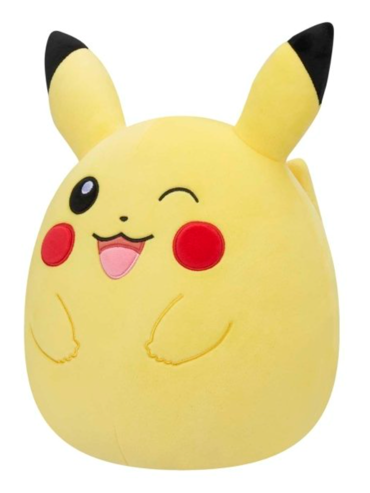 Official Squishmallows Pokemon Winking Pikachu 14" Plush