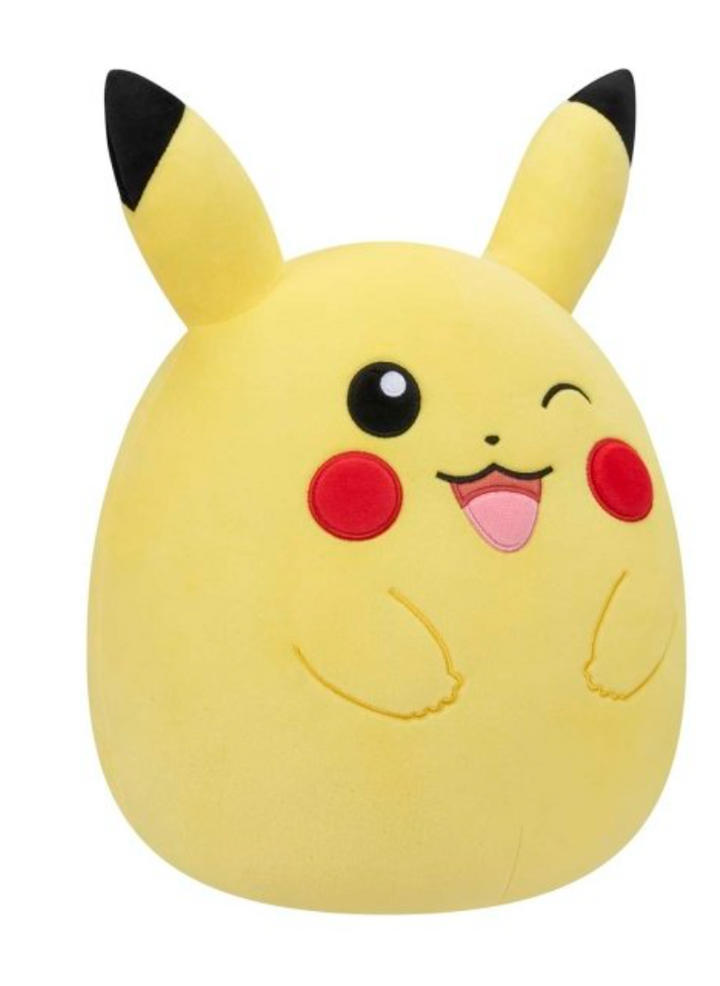 Official Squishmallows Pokemon Winking Pikachu 14" Plush