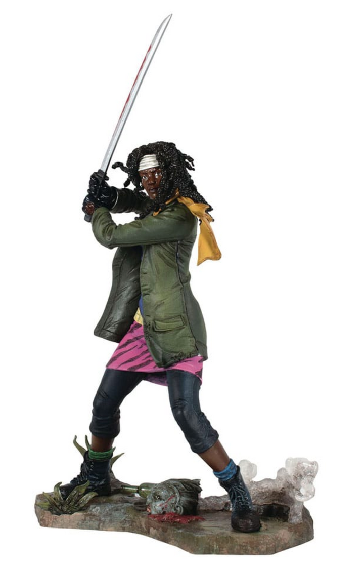 The Walking Dead Gallery Michonne Figure Diorama
