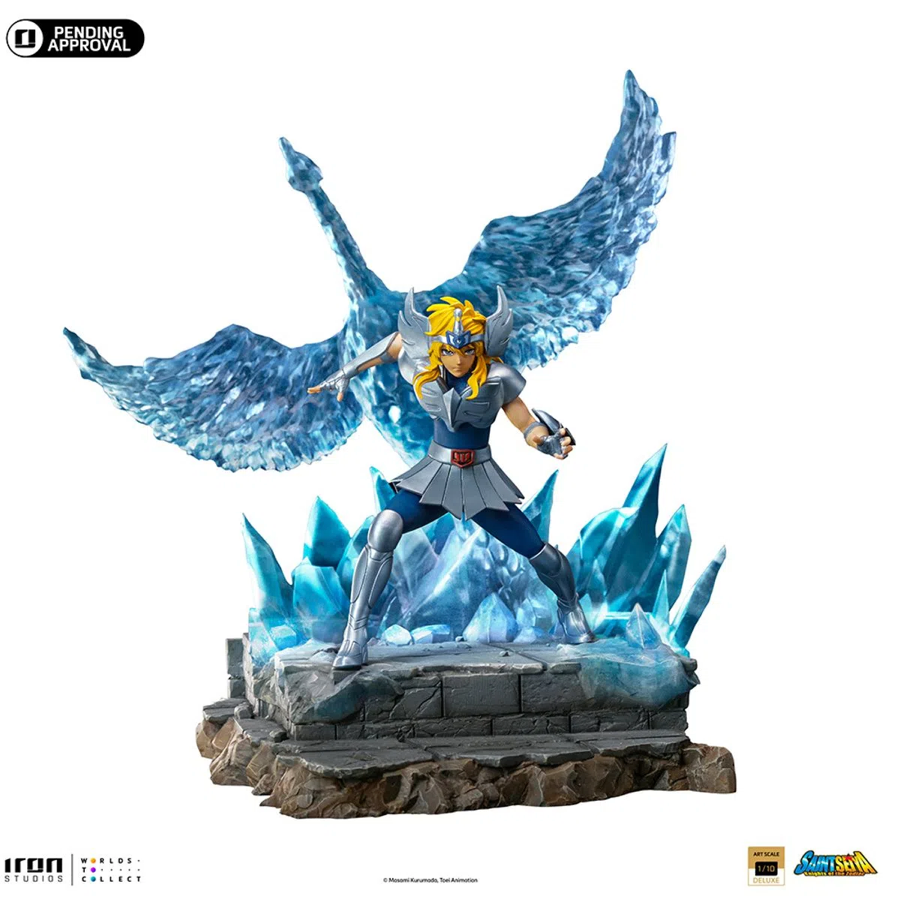Iron Studios Saint Seiya Cygnus Hyoga 1/10 Deluxe Art Scale Limited Edition Statue