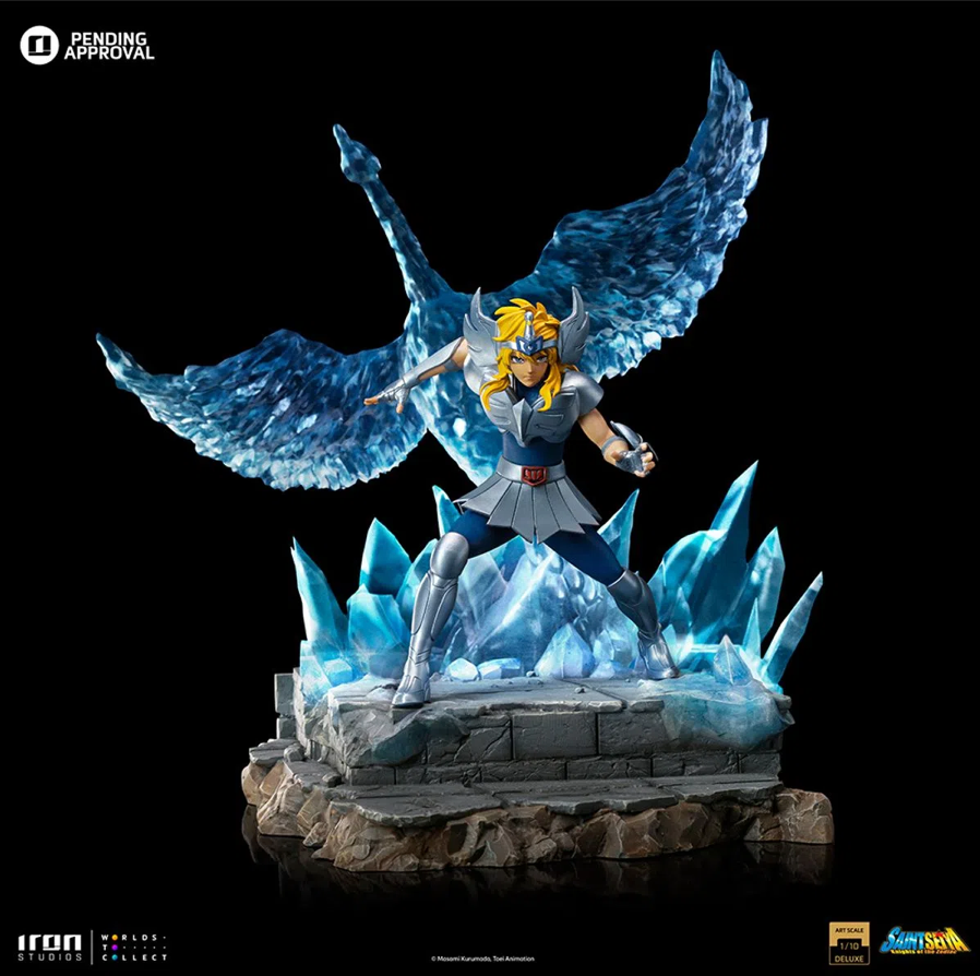 Iron Studios Saint Seiya Cygnus Hyoga 1/10 Deluxe Art Scale Limited Edition Statue