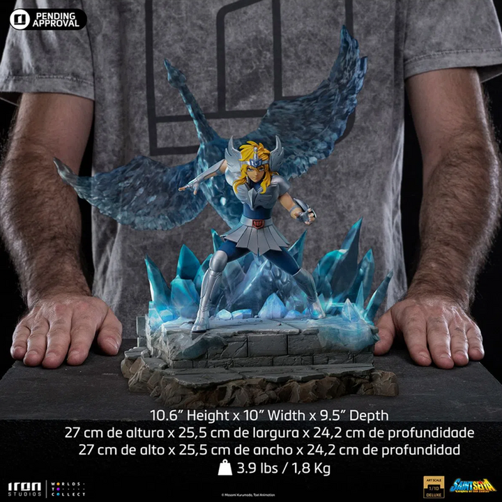 Iron Studios Saint Seiya Cygnus Hyoga 1/10 Deluxe Art Scale Limited Edition Statue