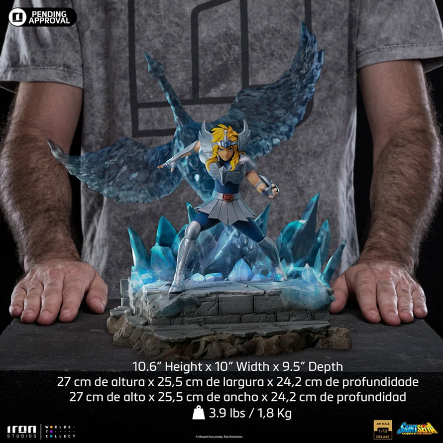 Iron Studios Saint Seiya Cygnus Hyoga 1/10 Deluxe Art Scale Limited Edition Statue