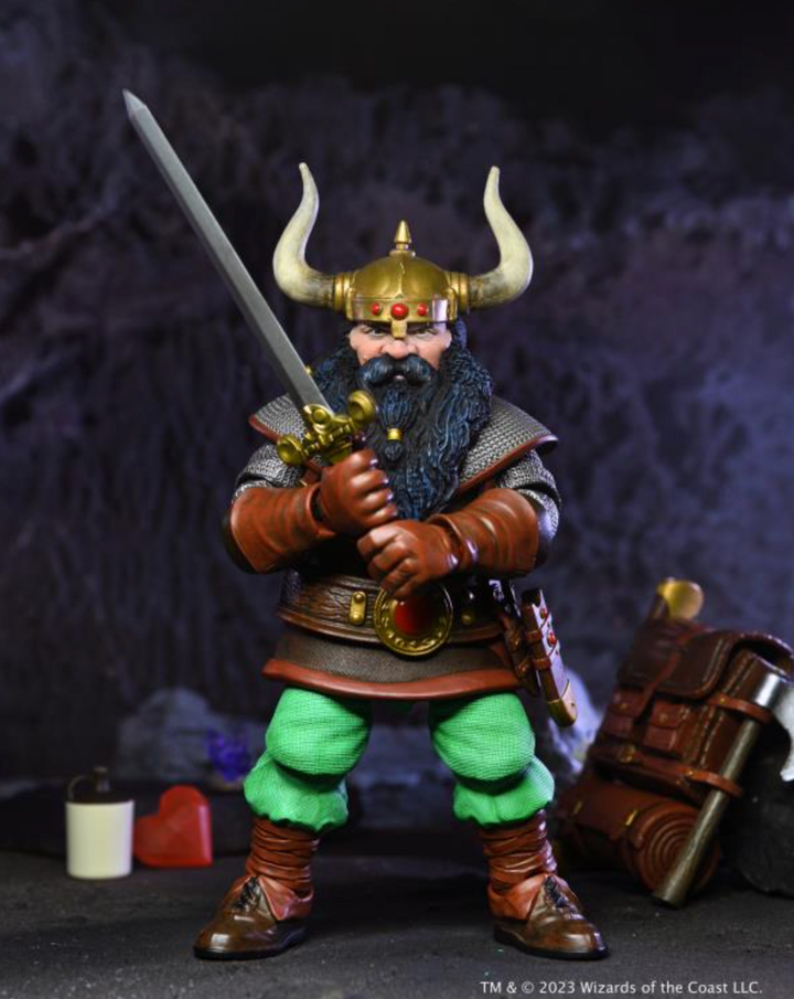 Dungeons & Dragons Ultimate Elkhorn the Good Dwarf Fighter 7" Action Figure