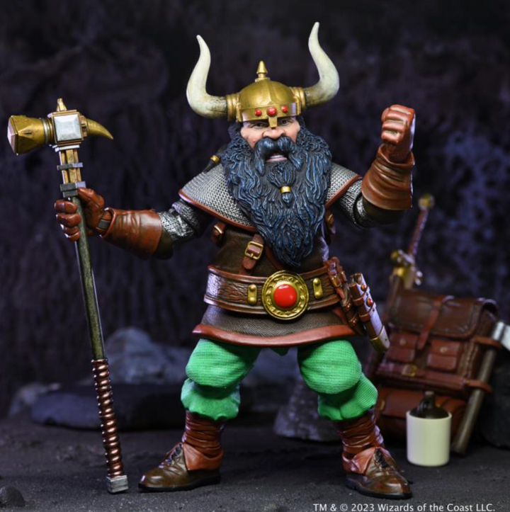 Dungeons & Dragons Ultimate Elkhorn the Good Dwarf Fighter 7" Action Figure