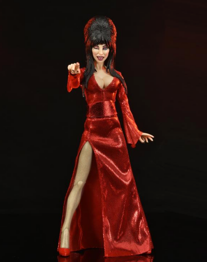 NECA Elvira Mistress of the Dark (Red, Fright, and Boo) Clothed 8" Action Figure