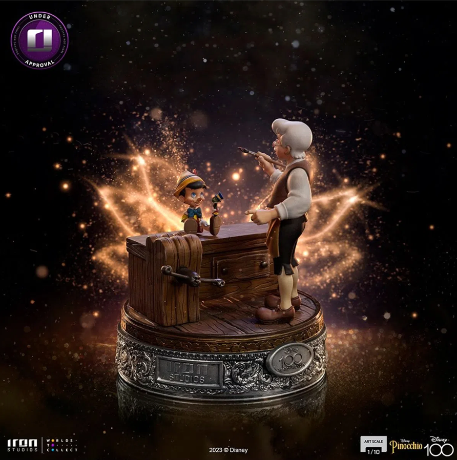 Iron Studios Disney Geppetto & Pinocchio 1/10 Art Scale Statue