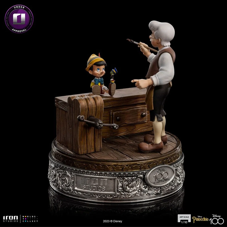 Iron Studios Disney Geppetto & Pinocchio 1/10 Art Scale Statue