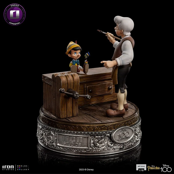 Iron Studios Disney Geppetto & Pinocchio 1/10 Art Scale Statue