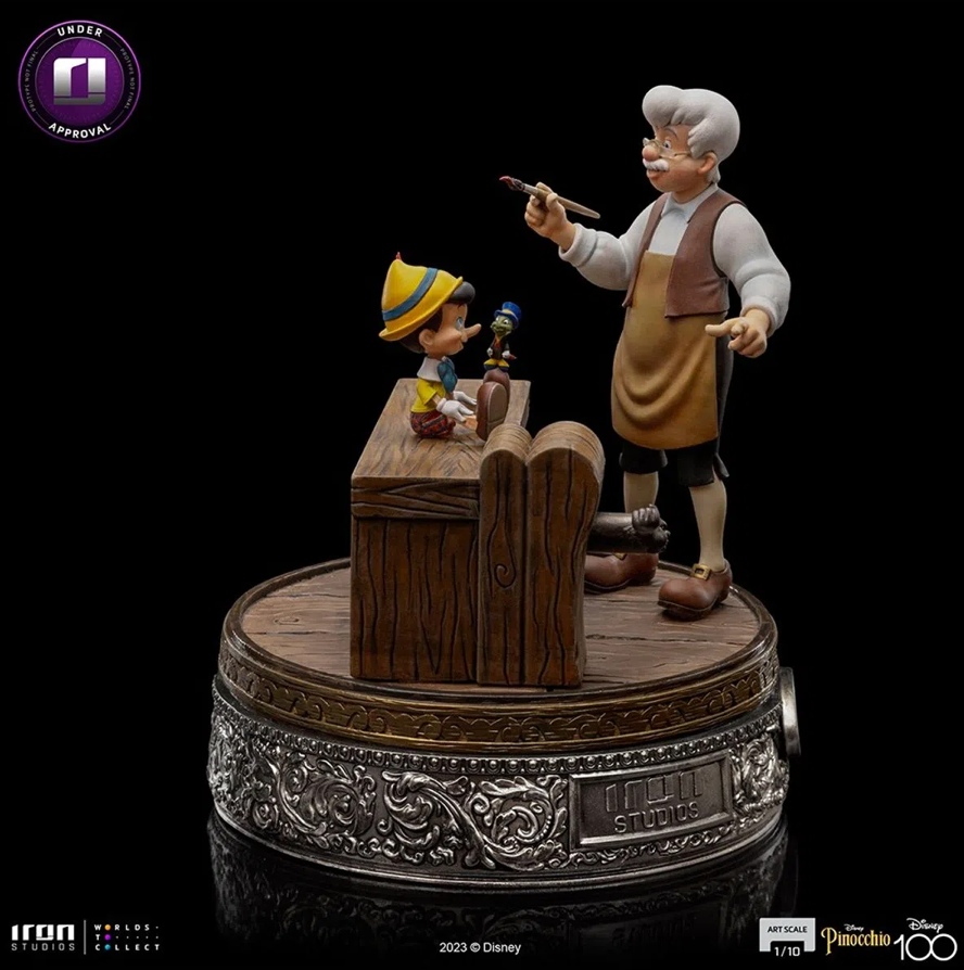 Iron Studios Disney Geppetto & Pinocchio 1/10 Art Scale Statue