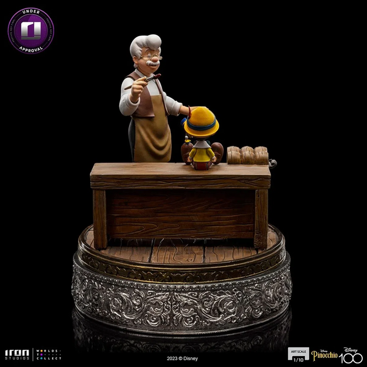 Iron Studios Disney Geppetto & Pinocchio 1/10 Art Scale Statue