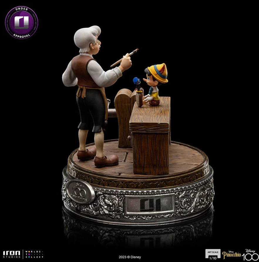 Iron Studios Disney Geppetto & Pinocchio 1/10 Art Scale Statue