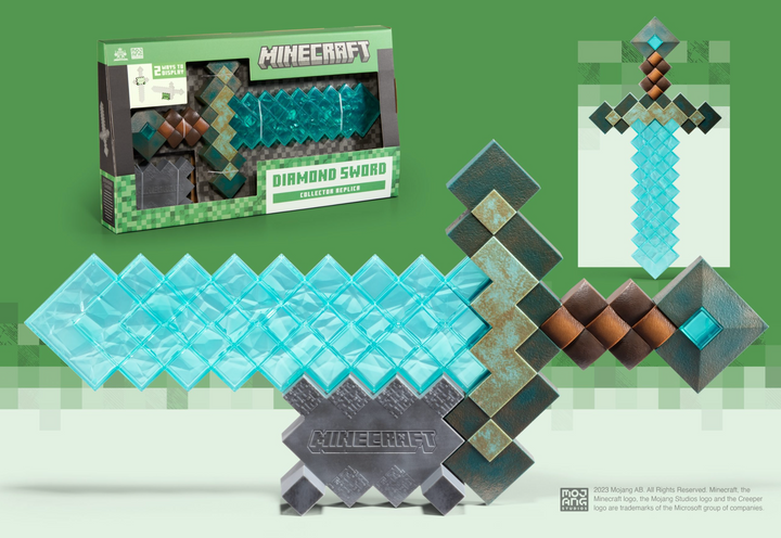 Official Minecraft Diamond Sword Collector Replica